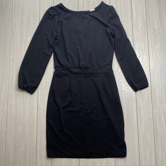Nikki Lund Women's Black Kate Long Sleeve Knit Dress Size XL X-Large - Picture 2 of 12